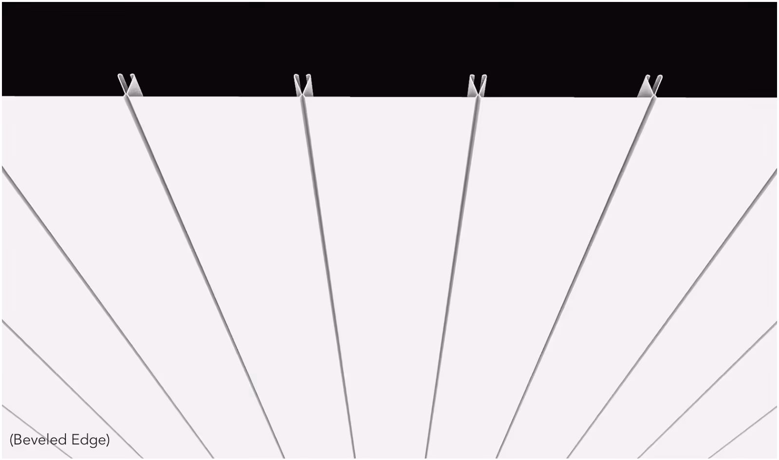 S-Shaped Strip Ceiling installed