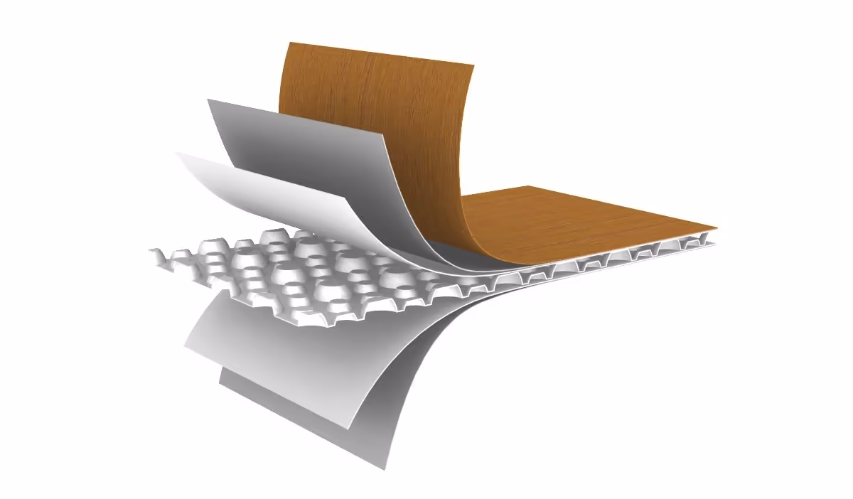 Second cutaway view of the conical core construction
