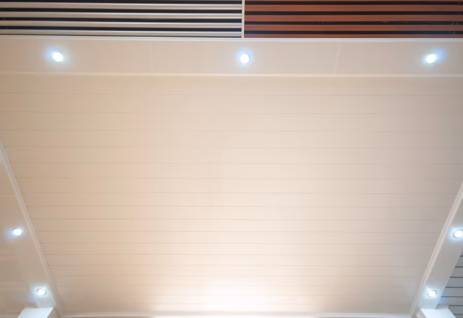 C-shaped strip ceiling